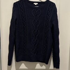 GAP Dark Blue Cable Knit Sweater